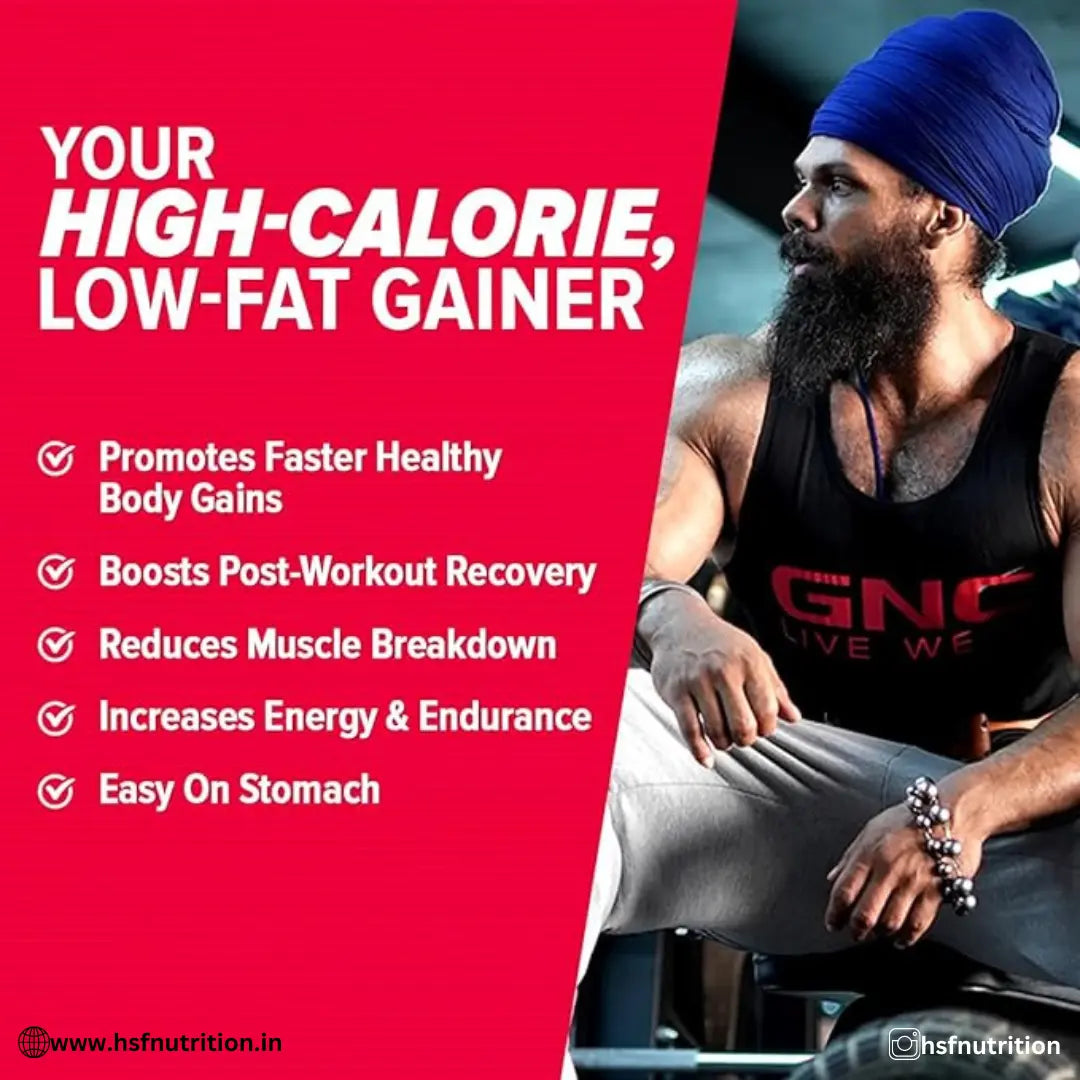 GNC Pro Performance Weight Gainer - 3 Kg, Double Chocolate | 73g Protein, 440g Carbs, 2200 Cal - Hold Strong Fitness & Nutrition