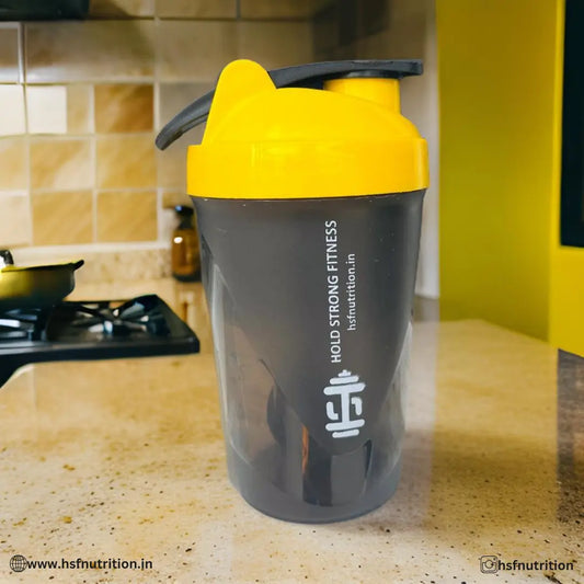 HSFNUTRITION Shaker Bottle - 500ml, Black, Flip Top Bottle HSFNUTRITION