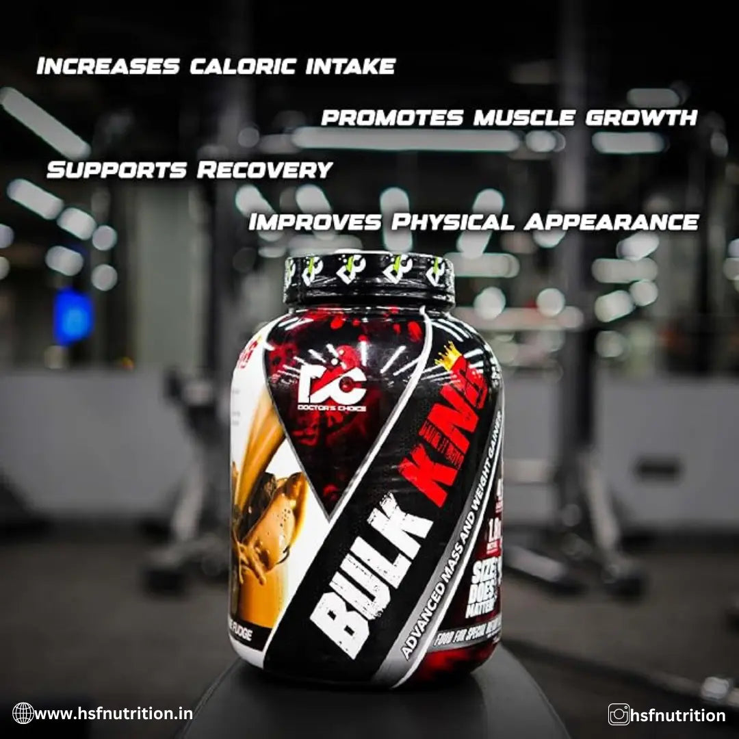 Doctors Choice DC Bulk King Advanced Mass & Weight Gainer - 3 Kg - Hold Strong Fitness & Nutrition
