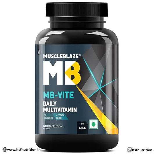 MuscleBlaze MB-Vite Daily Multivitamin - 60 Tablets - Hold Strong Fitness & Nutrition