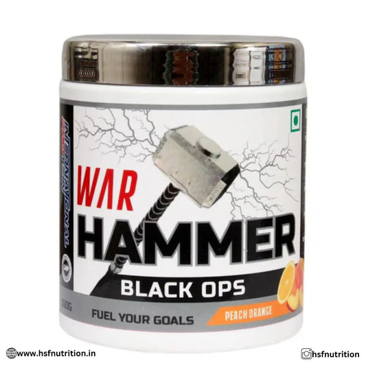 International Protein Black Ops War Hammer PreWorkout - 360g, 80 Serving, Peach Orange - Hold Strong Fitness & Nutrition