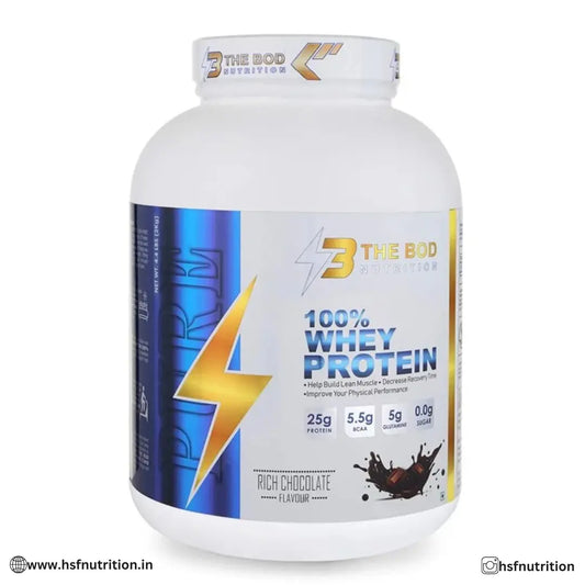 The Bod Nutrition 100% Whey Protein -  2kg, 25gm, Rich Chocolate The Bod Nutrition