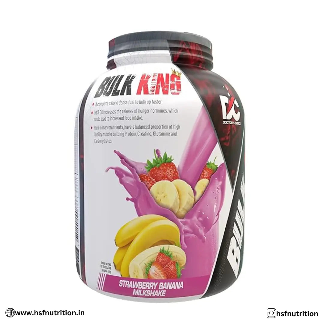 Doctors Choice DC Bulk King Advanced Mass & Weight Gainer - 3 Kg - Hold Strong Fitness & Nutrition