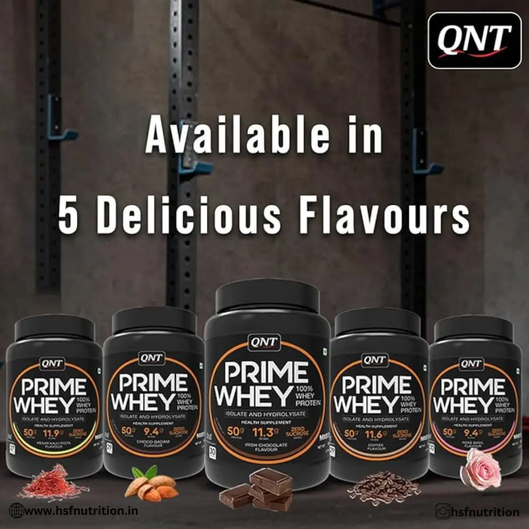 QNT Prime Whey Protein Powder - 1 Kg, 27 Servings, 25gm - Hold Strong Fitness & Nutrition