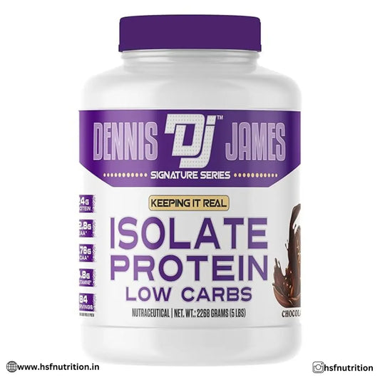 Dennis James DJ Isolate Protein - Chocolate, 5 lbs (2268g), 84 Servings - Hold Strong Fitness & Nutrition