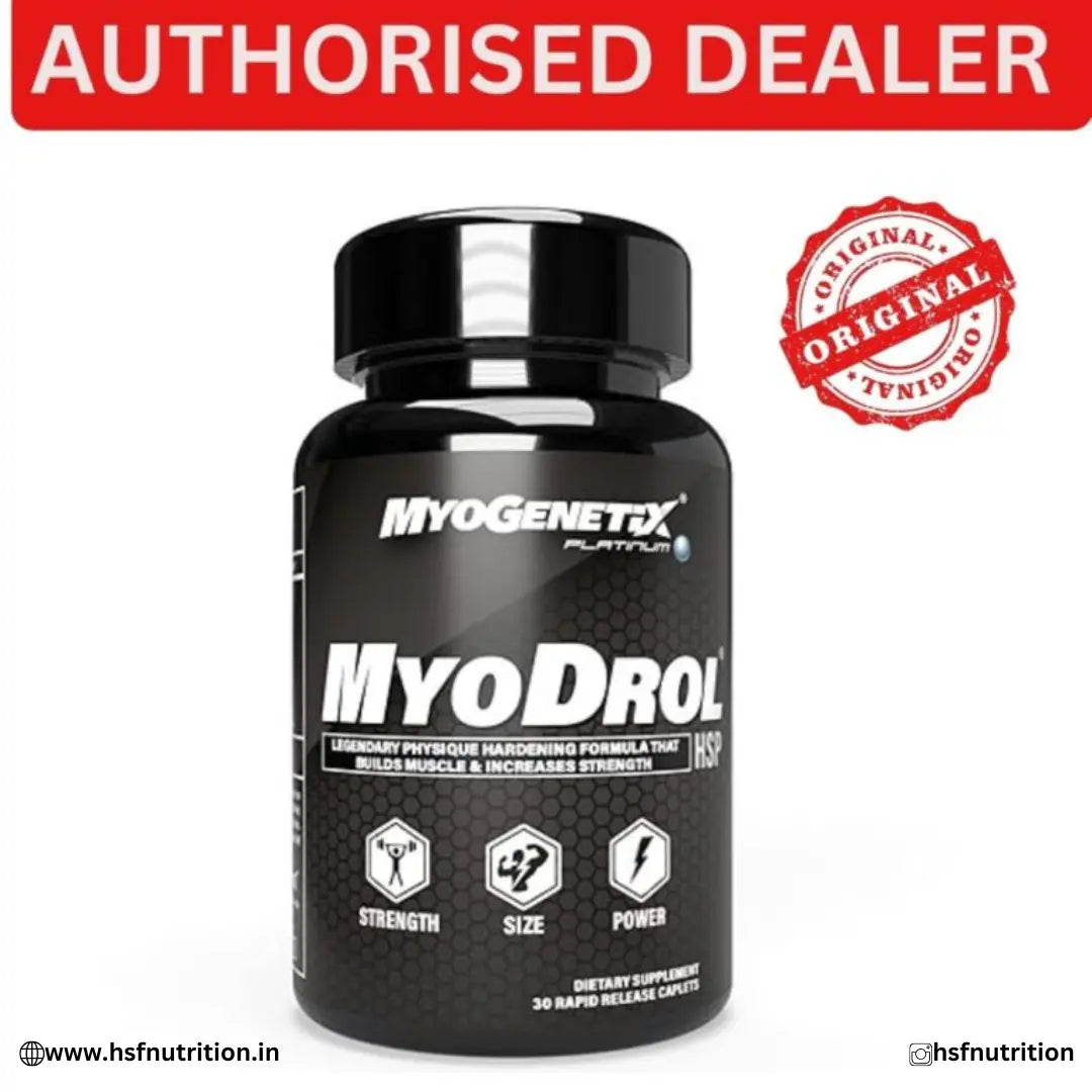 MYOGENETIX Myodrol HSP Black - 30 Caplets Myogenetix