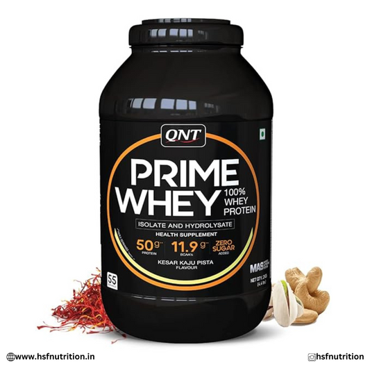 QNT Prime Whey Protein Powder - 2 Kg, 55 Servings, 25gm QNT