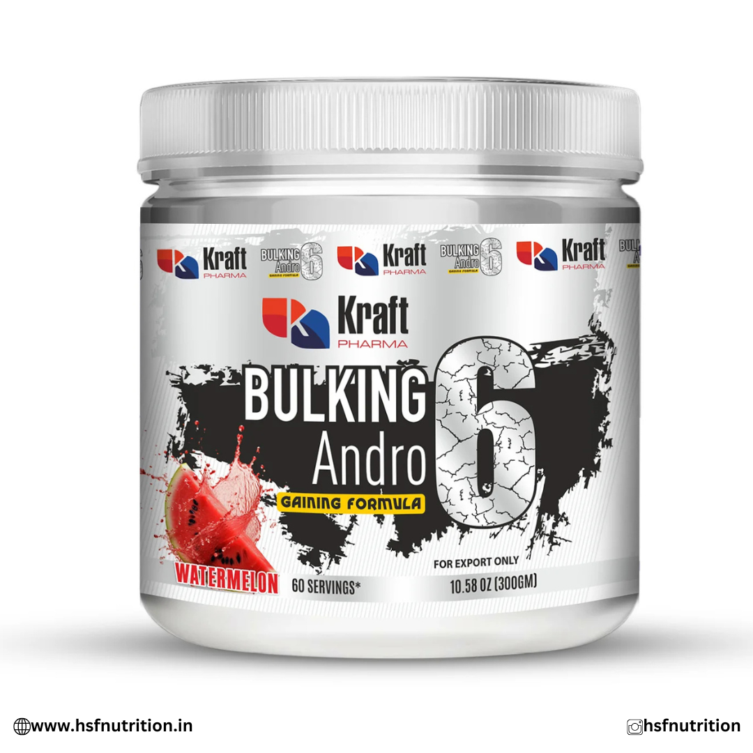 Kraft Pharma Bulking Andro 6 – Gaining Formula (300 g, 60 Servings) Kraft Pharma